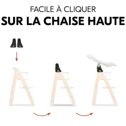 Adaptateur pour chaise haute arketa noir