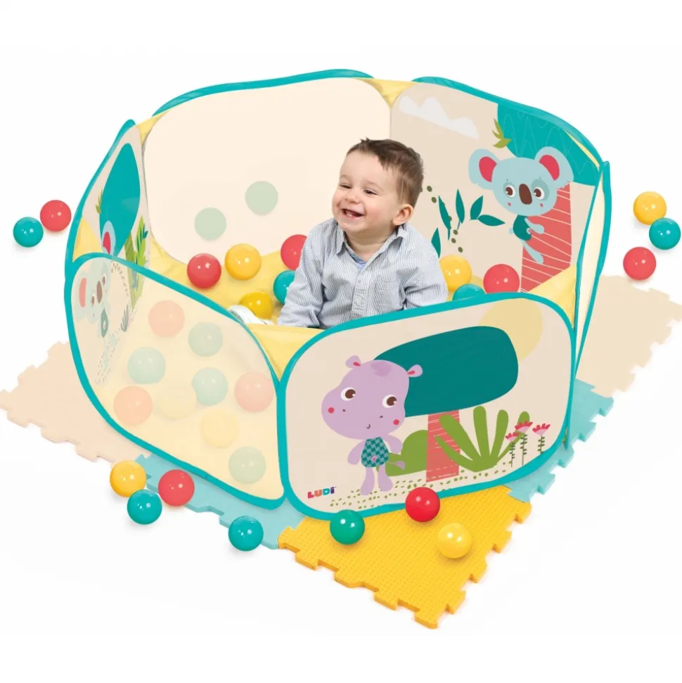 Aire de jeu à balles et tapis
