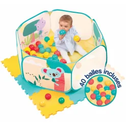 Aire de jeu à balles et tapis