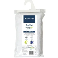 Alèse éponge viscose de bambou 40x80 cm blanc