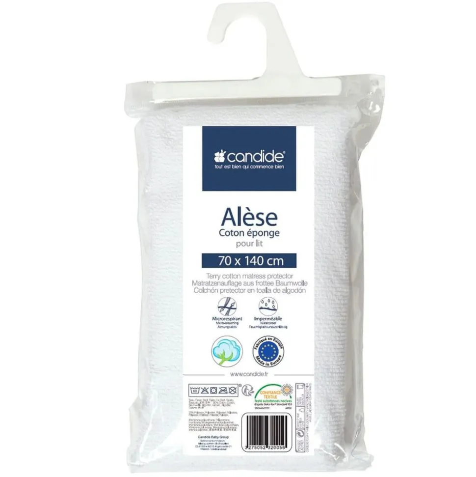 Alèse éponge 70x140cm blanc