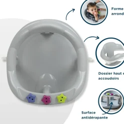 Anneau de bain aquababy gris velours