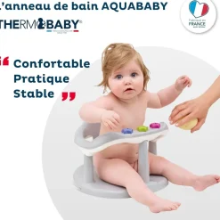 Anneau de bain aquababy gris velours