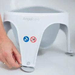 Anneau de bain bébé blanc/gris