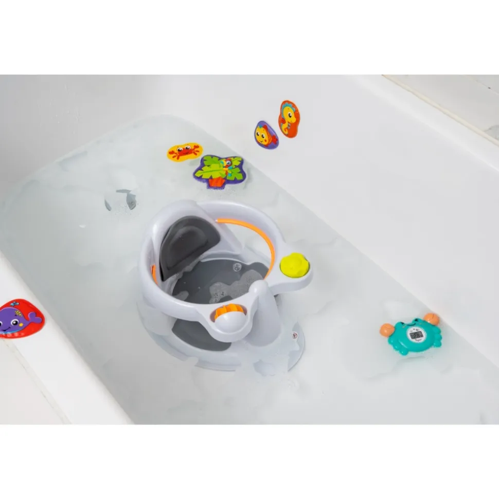 Anneau de bain clipsable gris perle