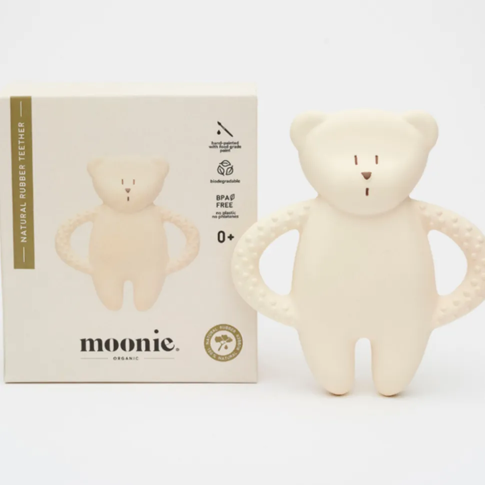 Anneau de dentition en caoutchouc naturel blanc polaire