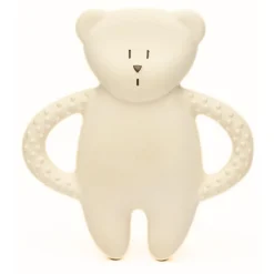 Anneau de dentition en caoutchouc naturel blanc polaire