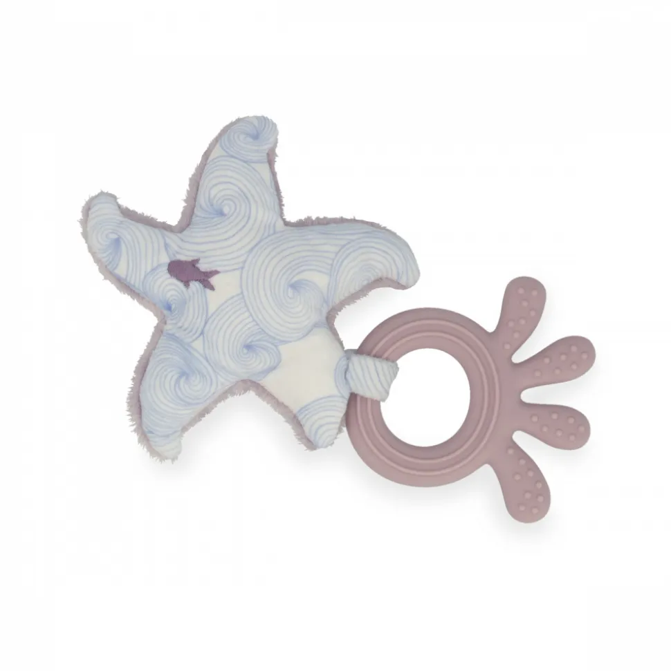 Anneau de dentition en silicone etoile de mer