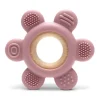 Anneau de dentition fleur rose
