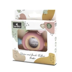 Anneau de dentition gouvernail rose