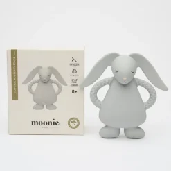 Anneau de dentition lapin en caoutchouc naturel gris