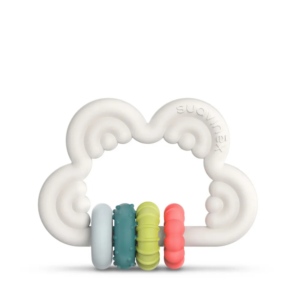 Anneau de dentition ludique nuage souple réfrigérant