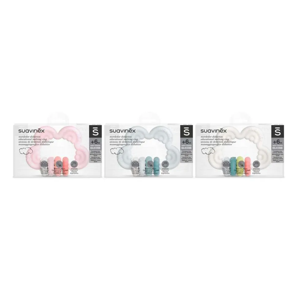 Anneau de dentition ludique nuage souple réfrigérant
