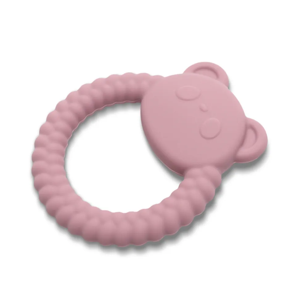 Anneau de dentition panda rose