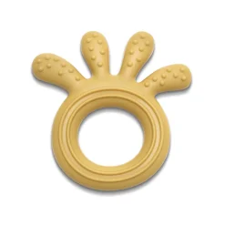 Anneau de dentition silicone poulpe jaune