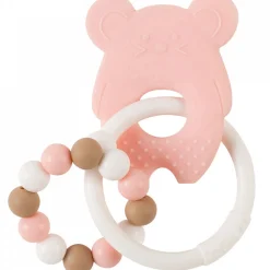 Anneau de dentition silicone souris rose