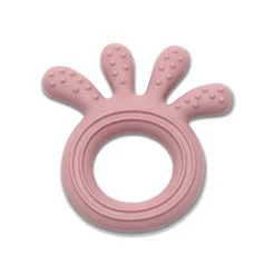 Anneau de dentition silicone poulpe rose
