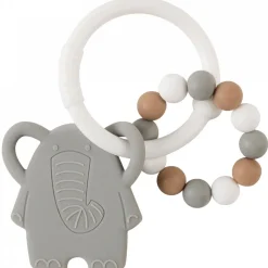 Anneau de dentition silicone éléphant gris