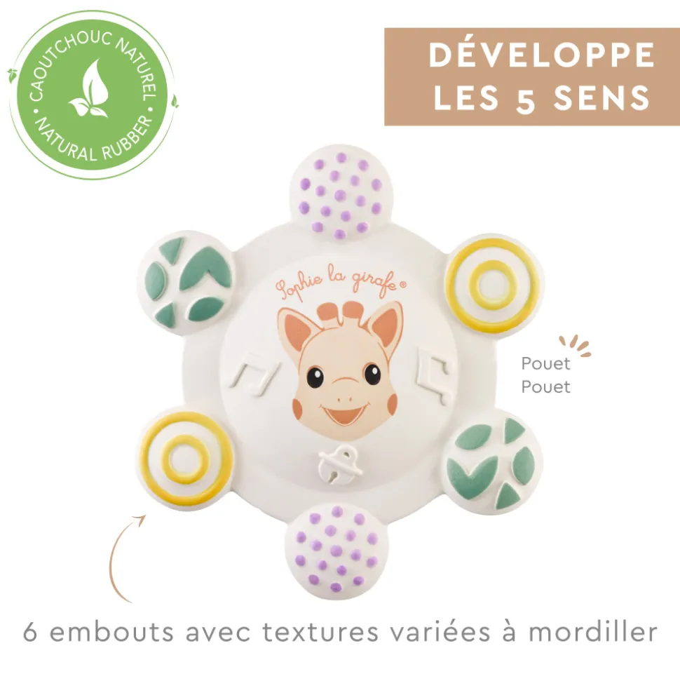 Anneau de dentition sonore (à base de caoutchouc naturel)