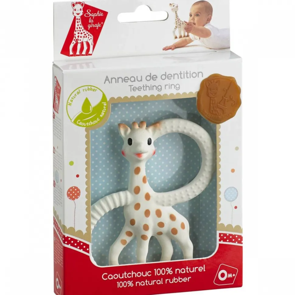 Anneau de dentition sophie la girafe (caoutchouc 100% naturel)