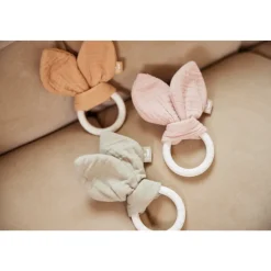 Anneau dentition silicone oreilles de lapin wild rose