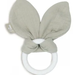Anneau dentition silicone oreilles de lapin olive