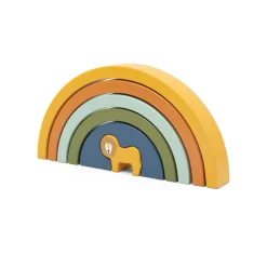 Arc-en-ciel à empiler en bois - mr. lion