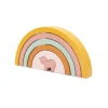 Arc-en-ciel enfant à empiler en bois - mrs. cat