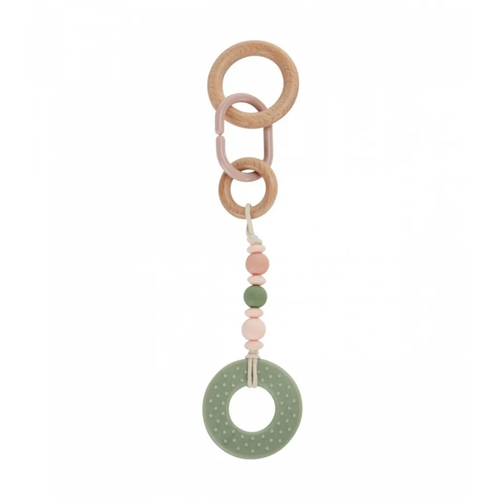 Arche de jeux en bois avec son set d'activités rose