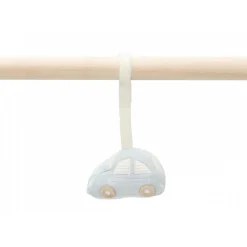Arche d'éveil en bois avec 3 peluches on the go