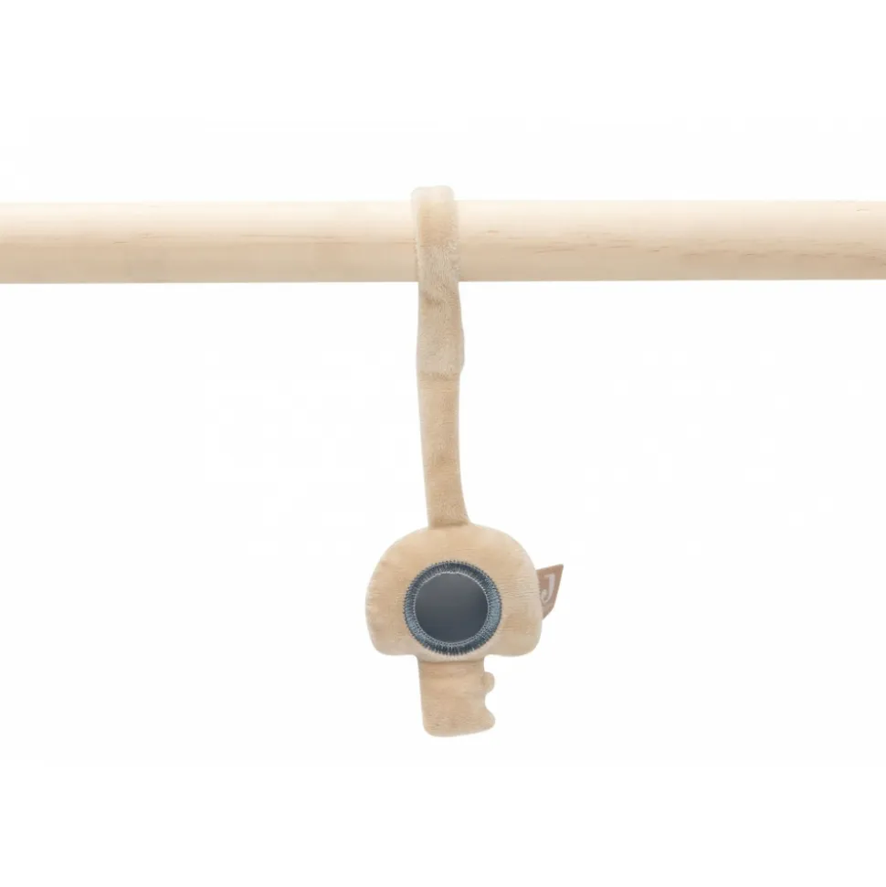 Arche d'éveil en bois avec 3 peluches on the go