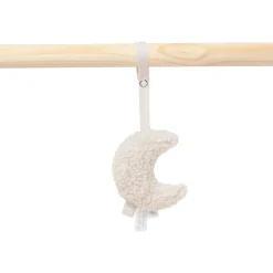 Arche d'éveil en bois avec 4 peluches moon nougat
