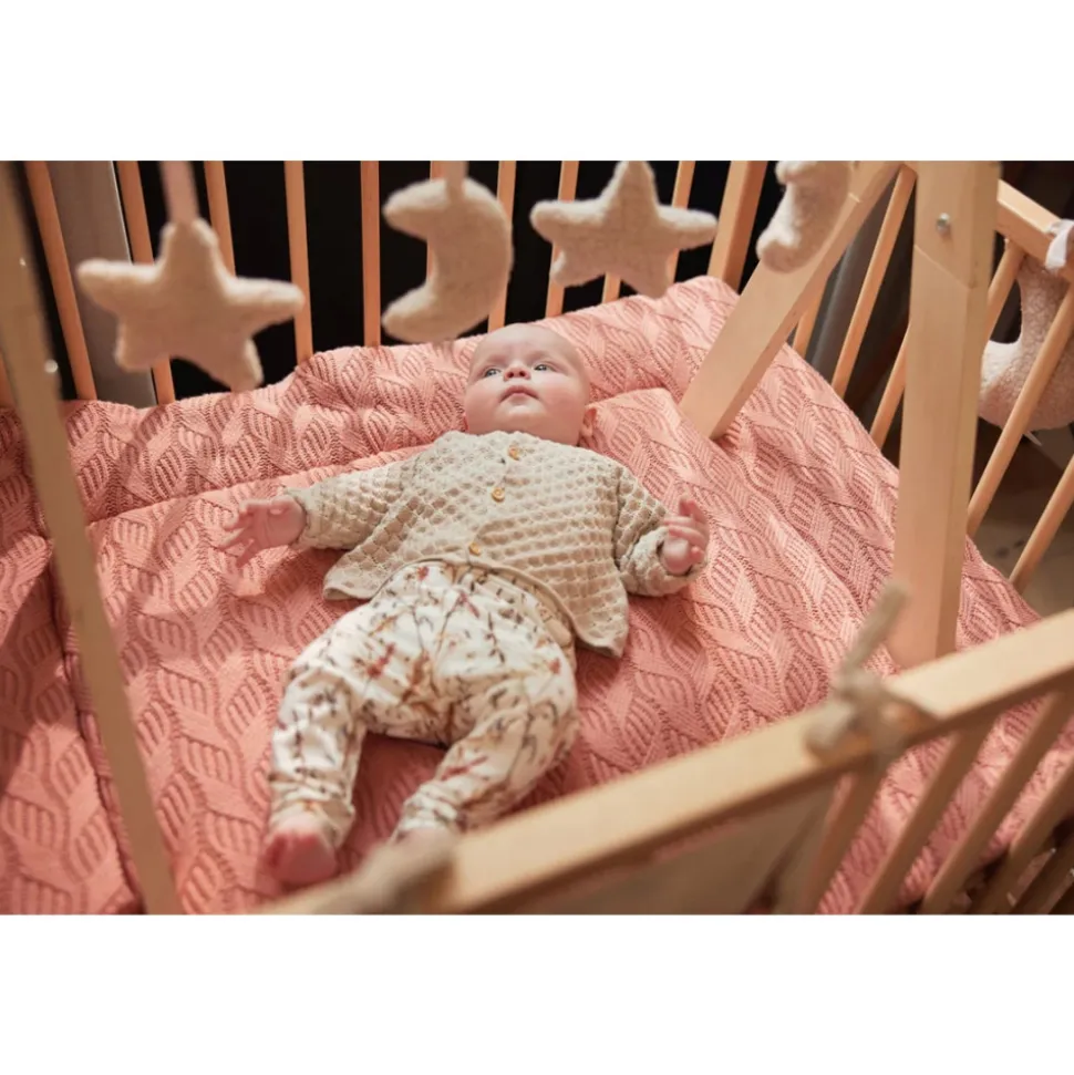 Arche d'éveil en bois avec 4 peluches moon nougat