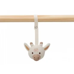 Arche d'éveil en bois avec 3 peluches animals