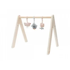 Arche d'éveil en bois avec 3 peluches lovely birds