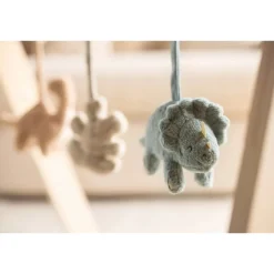 Arche d'éveil en bois avec 3 peluches roarsome