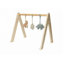 Arche d'éveil en bois avec 3 peluches roarsome