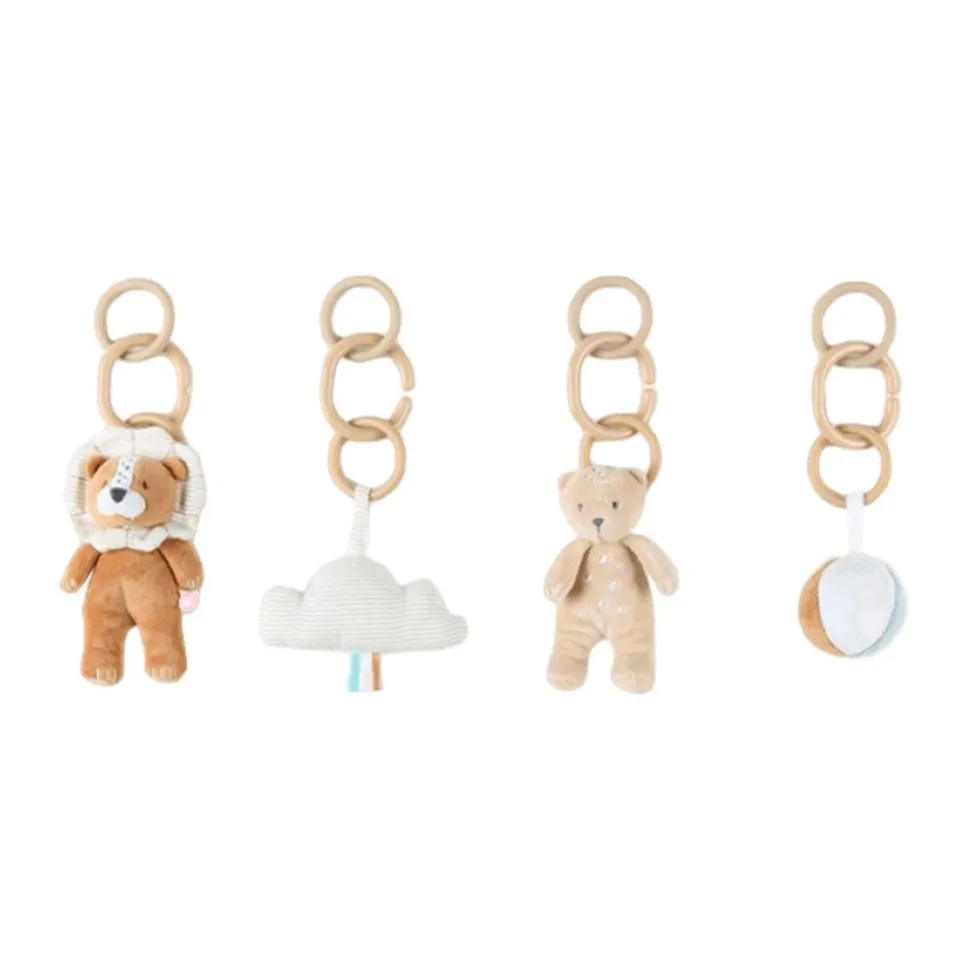 Arche d'éveil en bois + set de jouets d'activités babou&kendi