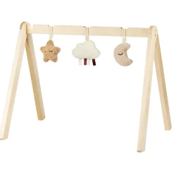 Arche en bois avec jouets à suspendre teddy bouclette