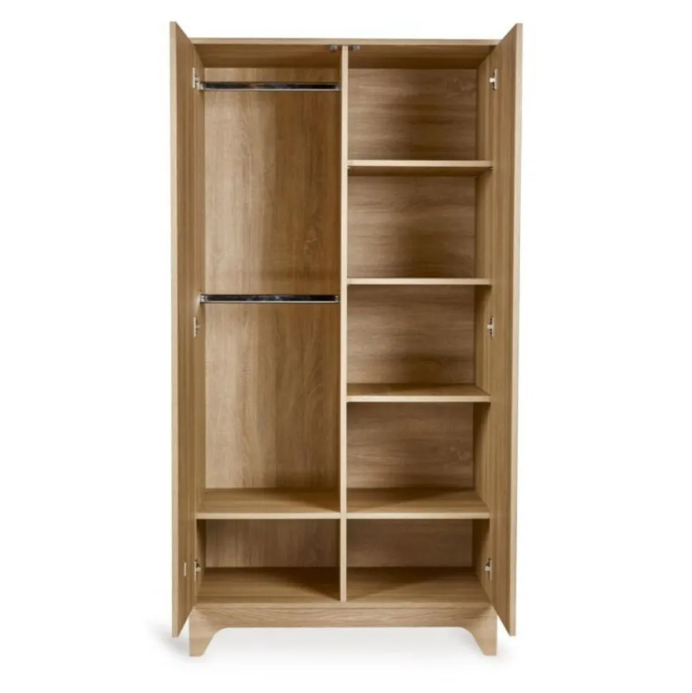Armoire avec 2 portes battantes tsugi - honey ash