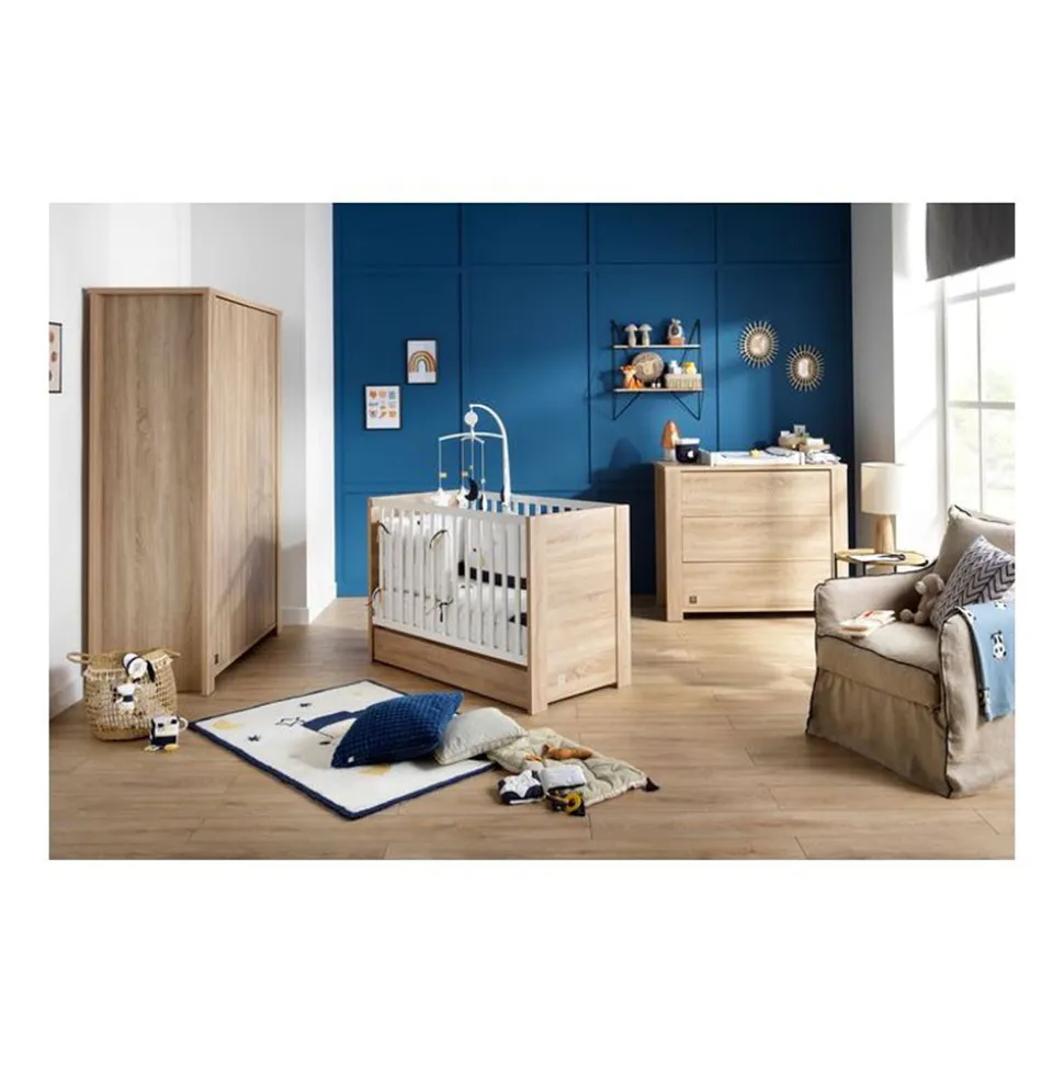 Armoire bébé 2 portes antonin version bois