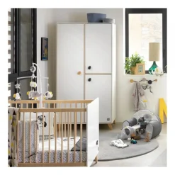 Armoire chambre bébé oslo boutons goutte