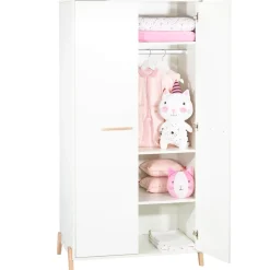 Armoire chambre bébé 2 portes joy naturel