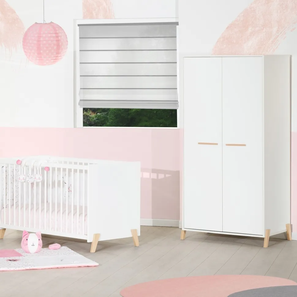Armoire chambre bébé 2 portes joy naturel