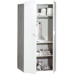 Armoire chambre bébé 2 portes leaf