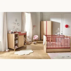 Armoire chambre bébé 2 portes nova rose canyon