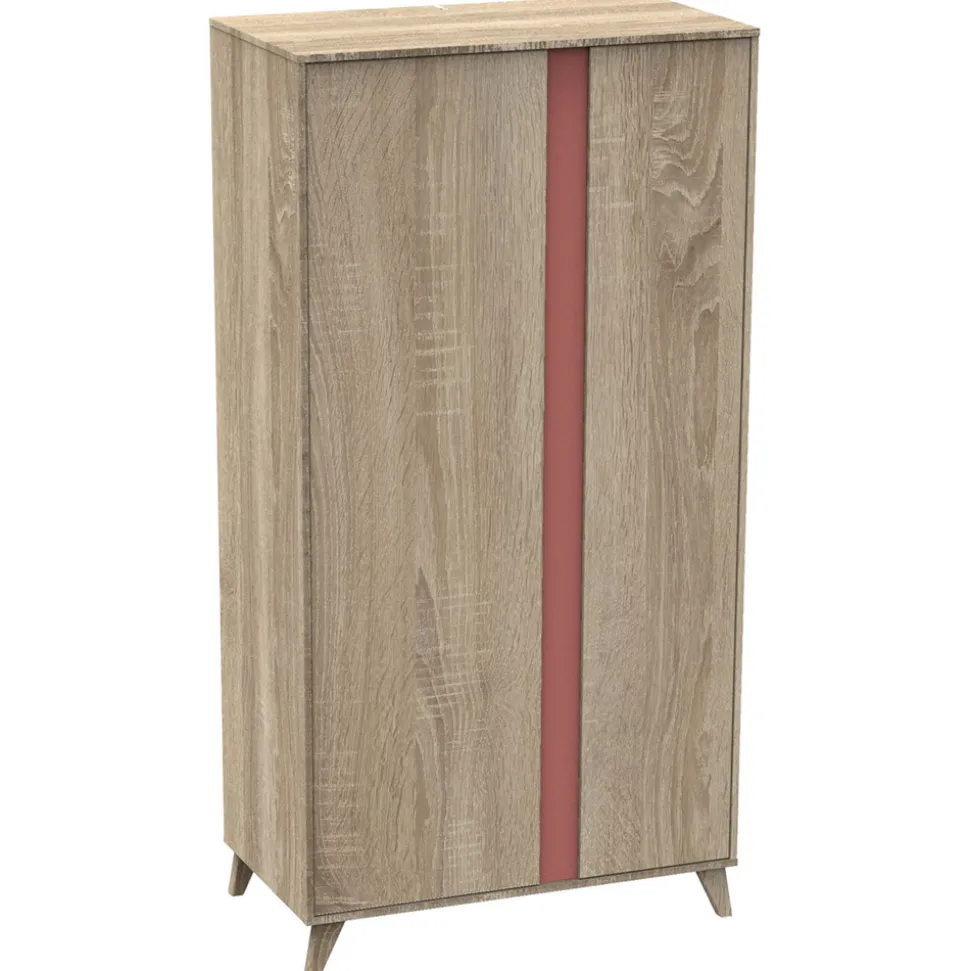 Armoire chambre bébé 2 portes nova rose canyon
