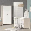 Armoire chambre bébé 2 portes scandi naturel