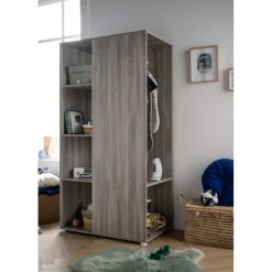 Armoire ouverte up chêne silex