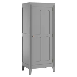 Armoire 1 porte gris clair milenne